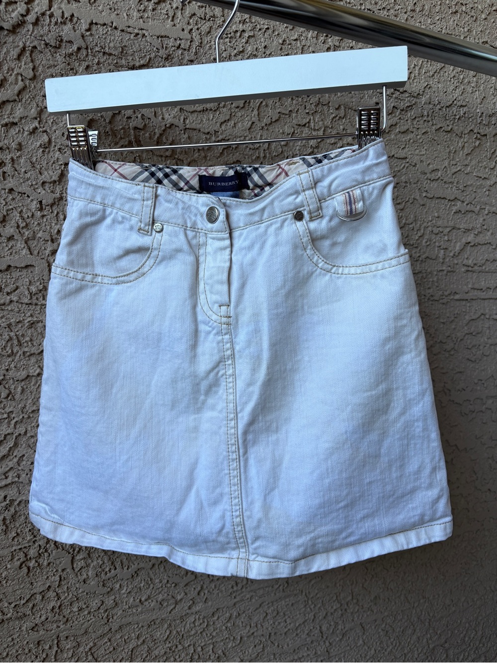 Y2K Burberry skirt
